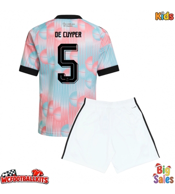Belgium Maxim De Cuyper #5 Replica Away Stadium Kit for Kids World Cup 2026 Short Sleeve (+ pants)